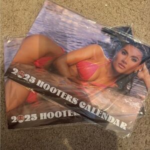 2025 Hooters Calendar 2 pack signed